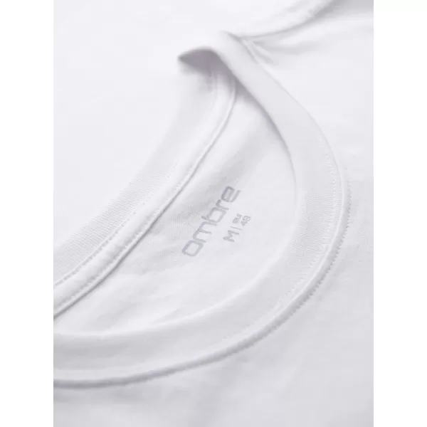 Tricou pentru bărbați OMBRE OM-TSPT-0231 ALB 