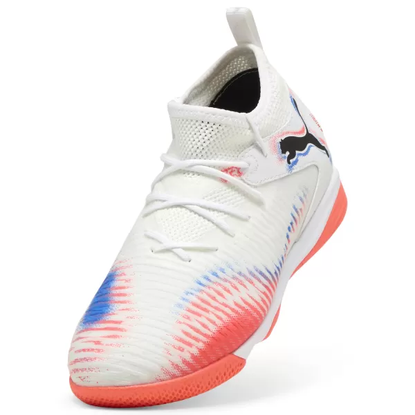  Pantofi pentru bebeluși PUMA FUTURE 8 MATCH IT + MID JR 10861701 WHITE/ ALB/PUMA NEGRU/ROȘU STRĂLUCITOR 