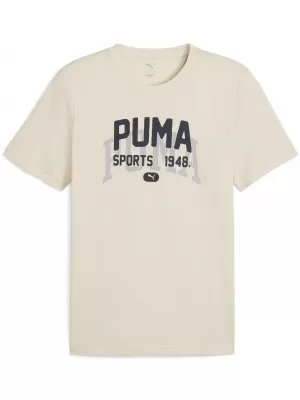 Cămaşă PUMA GRAPHIC VARSITY TEE 68803587 ZĂPADĂ ALPINĂ