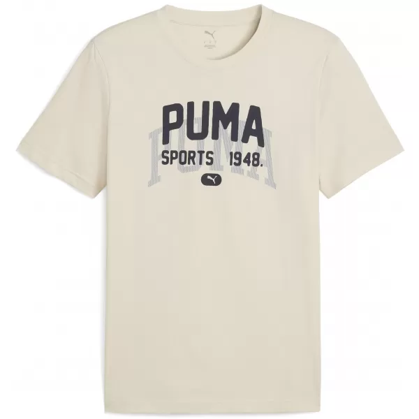  Cămaşă PUMA GRAPHIC VARSITY TEE 68803587 ZĂPADĂ ALPINĂ 