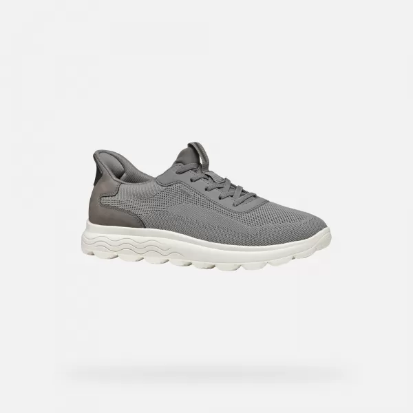 Adidași pentru bărbați GEOX SPHERICA PLUS GRI ÎNCHIS 