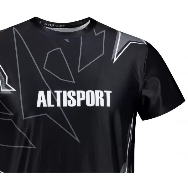  Cămașă de agrement pentru bărbați premium ALTISPORT VOJ/ALM123TR06 ALB-NEGRU 