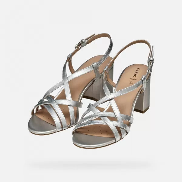  Sandale de dama GEOX VIRNILISA 65 S ARGINT 