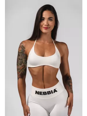 Sutien sport cu ridicare fără cusături FLOW SEAMLESS 495 CREAM Nebbia