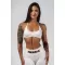 Sutien sport cu ridicare fără cusături FLOW SEAMLESS 495 CREAM Nebbia