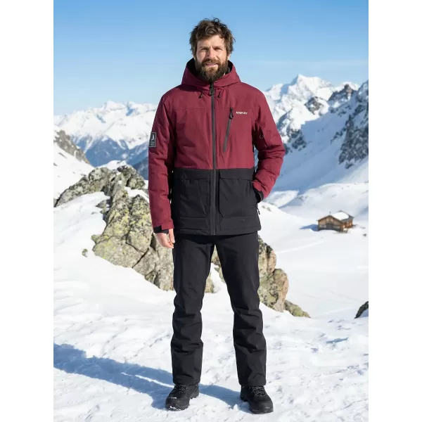  Geaca de iarna pentru barbati ALTISPORT GAL BURGUNDIA 