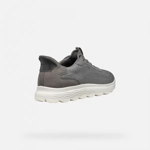  Adidași pentru bărbați GEOX SPHERICA PLUS GRI ÎNCHIS 