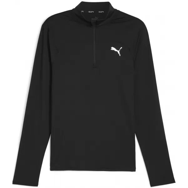  Tricou sport PUMA RUN CLOUDSPUN 1/4 ZIP 52499201 PUMA NEGRU 