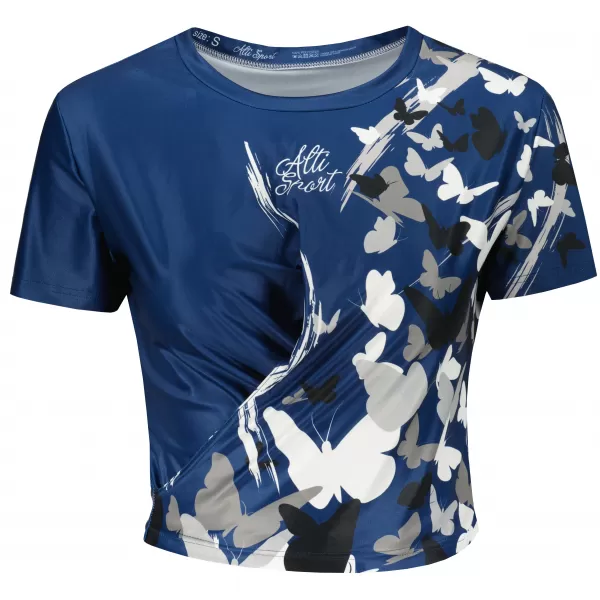  Crop top funcțional premium pentru femei ALTISPORT VOJ/ALW022TR07 NAVY OBICEIURI 