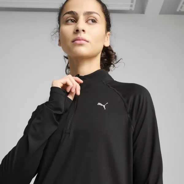  Cămaşă PUMA W RUN VELOCITY CLOUDSPUN 1/4 ZIP 52665001 PUMA NEGRU 