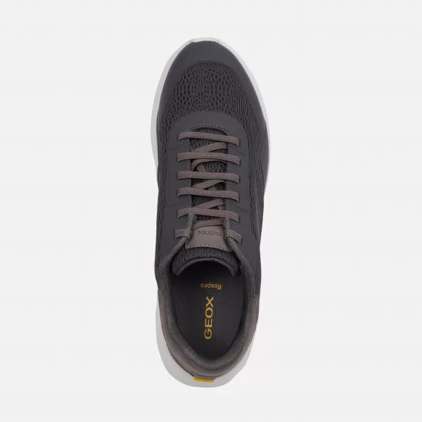  Adidași pentru bărbați GEOX KLAIVER GRI ÎNCHIS 