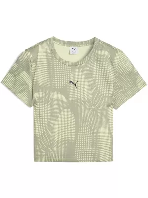 Tricou pentru femei PUMA DARE TO AOP BABY TEE 63214582 ARMATA LUX