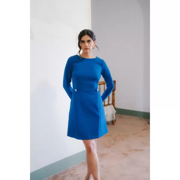  Rochie STYLOVE S419 ALBASTRU REGAL 