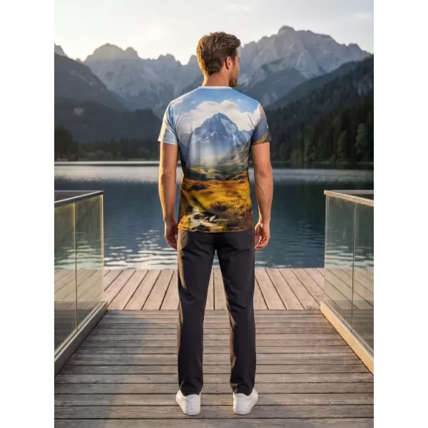  Cămașă de agrement pentru bărbați premium ALTISPORT VOJ/ALM116TR06 MUNTI CU CAMP 