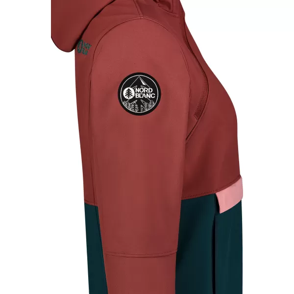  Softshell pentru femei Anorac NORDBLANC NBWSL8275 ROȘU/VERDE 