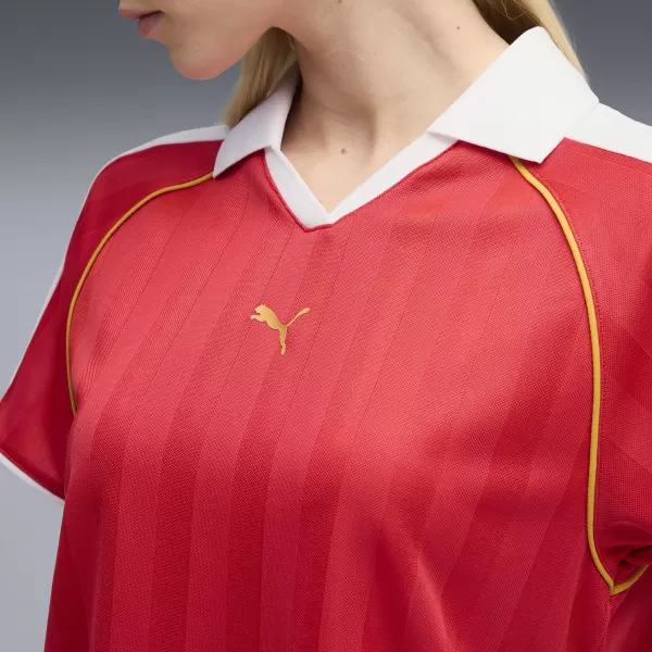 Tricou pentru femei PUMA T7 RELAXED FOOTBALL JERSEY 63215711 PENTRU TOTDEAUNA ROȘU 