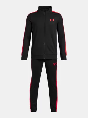 Trusa pentru baieti UNDER ARMOUR UA RIVAL KNIT TRACK SUIT 1363290-006 NEGRU