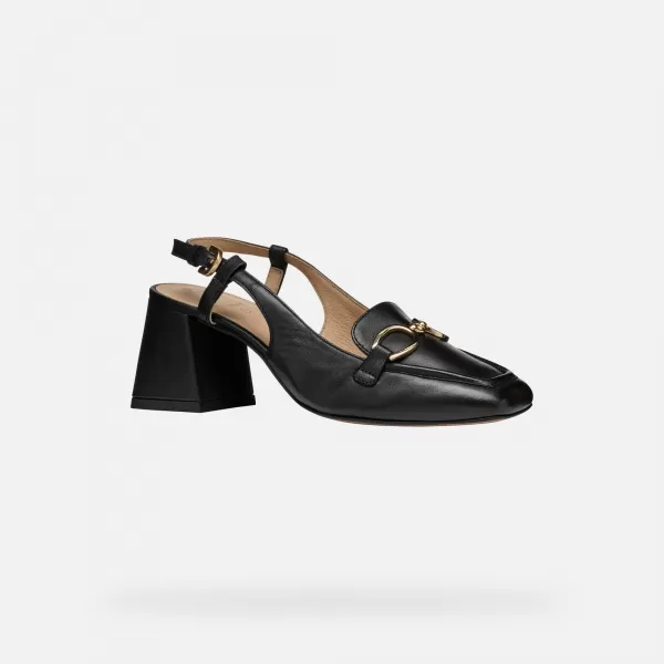  Pantofi de dama cu toc GEOX CORONILLA NEGRU 