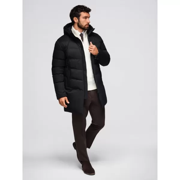  Palton pentru bărbați OMBRE OM-JALJ-0264 NEGRU 