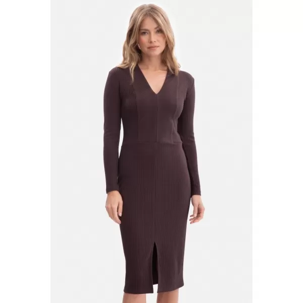  Rochie BEWEAR B307 CIOCOLATA NEAGRA 