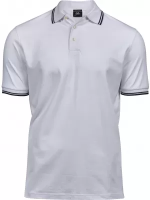 Tricou pentru bărbați TEE JAYS | TJ 1407 ALB/MARINIER