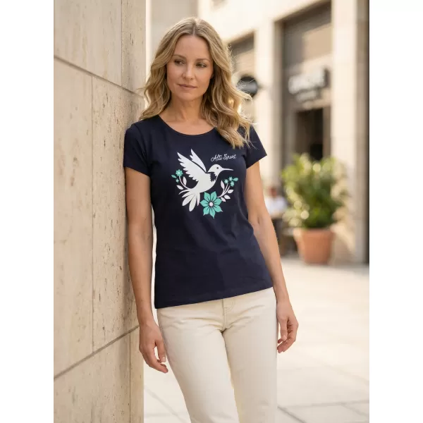  Tricou pentru femei cu mâneci scurte ALTISPORT ALW192122 SEA -BLUE 