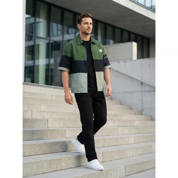  Cămașă premium pentru bărbați ALTISPORT VOJ/ALM051KOS01 KAKI 