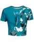 Crop top funcțional premium pentru femei ALTISPORT VOJ/ALW022TR07 PETROLEJOVÁ KEROSENUL