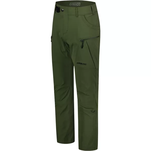  Pantaloni în aer liber pentru bărbați NORDBLANC FORGE NBSPM8191 ZIUA VERDE 
