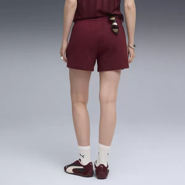  Pantaloni scurți pentru doamne PUMA T7 PINTUCK SHORTS 4' 63213996 RUBY SHIMMER 