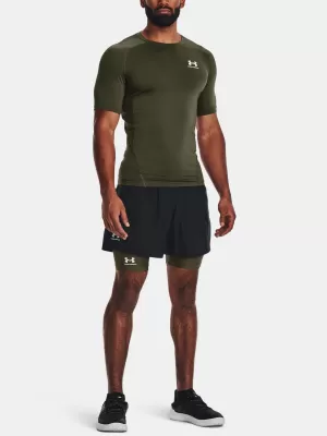 Tricou pentru bărbați UNDER ARMOUR UA HG ARMOUR COMP SS 1361518-390 VERDE