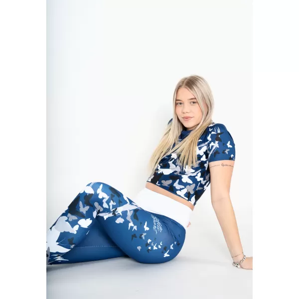  Crop top funcțional premium pentru femei ALTISPORT VOJ/ALW022TR07 NAVY OBICEIURI 