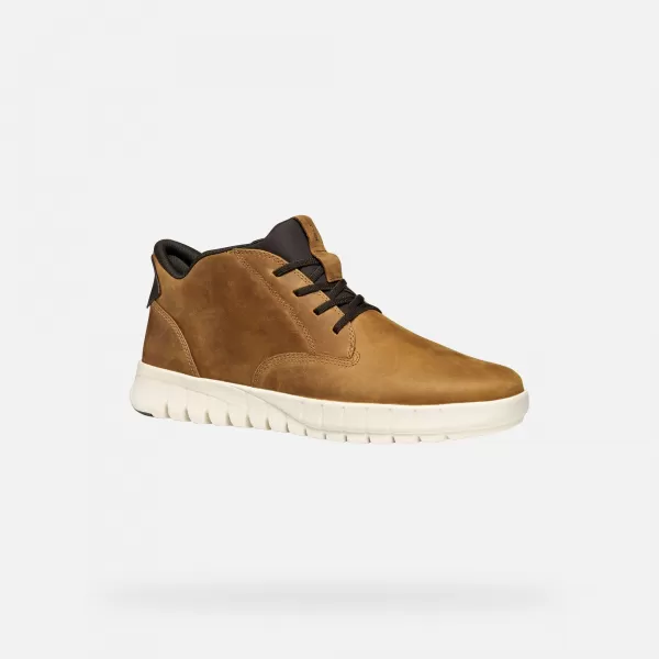  Pantofi pentru bărbați GEOX FLEXTRIDE PLUS G011460 MARO DESCHIS 