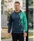Premium cu hanorac funcțional pentru bărbați ALTISPORT VOJ/ALM112MI01 BLACK-TYRKYS