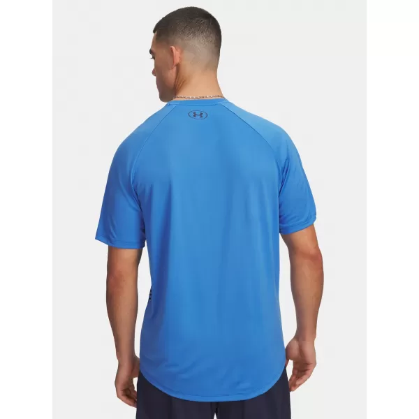  Tricou pentru bărbați UNDER ARMOUR UA TECH FADE SS 6005916-402 ALBASTRU 