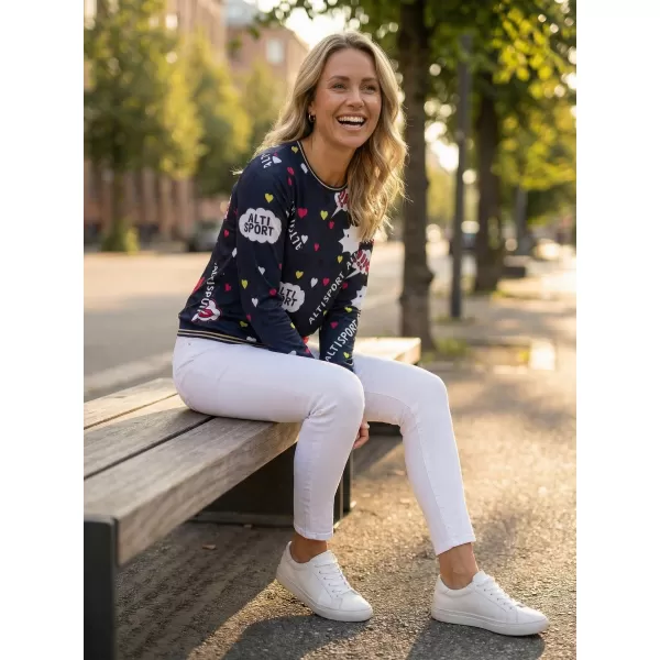  Tricou de damă ALTISPORT GAIA ALBASTRU ÎNCHIS 