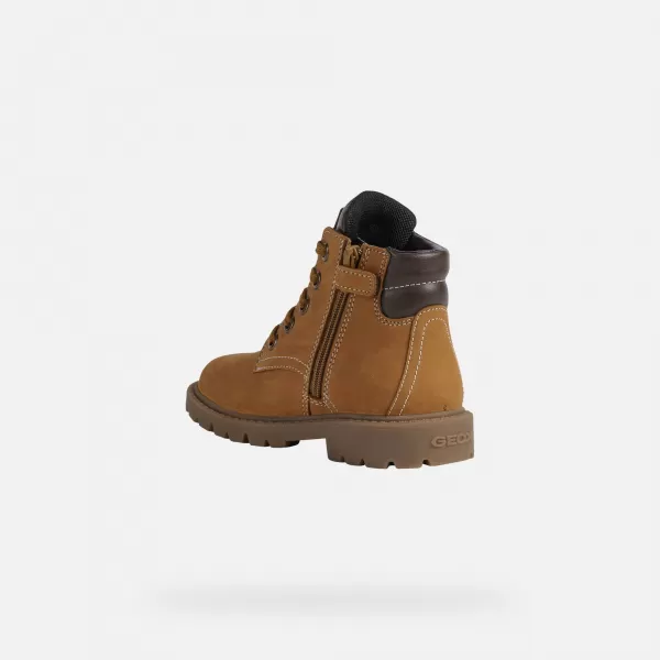  Botine pentru baieti GEOX SHAYLAX J16FAB032BCC0930 MARO DESCHIS 