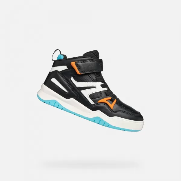  Adidași pentru băieți GEOX PERTH J567RA054FUC0038 NEGRU 