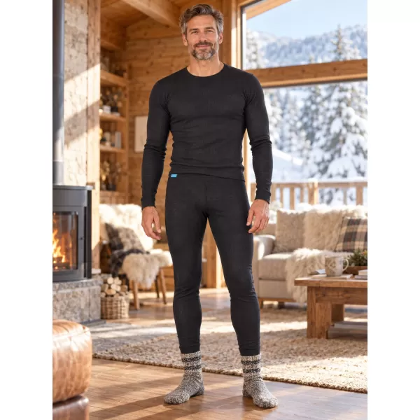  Pantaloni termici pentru bărbați ALTISPORT GOFFREDO NEGRU 
