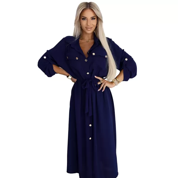  Rochie NUMOCO 531-6 ALBASTRU 