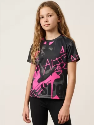 Premium funcțional pentru copii ALTISPORT VOJ/ALK076TR01 BLACK/FLUO PINK