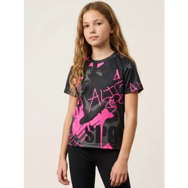  Premium funcțional pentru copii ALTISPORT VOJ/ALK076TR01 BLACK/FLUO PINK 