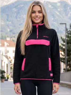 Hanorac de damă din fleece ALTISPORT GEMMY NEGRU