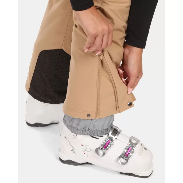  Pantaloni de schi pentru femei KILPI ELARE-W ZL0404KI BEJ 