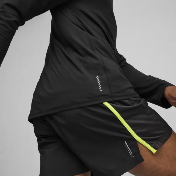  Tricou sport PUMA RUN CLOUDSPUN 1/4 ZIP 52499201 PUMA NEGRU 