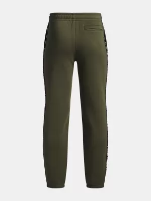 Pantaloni de trening pentru băieți UNDER ARMOUR B ICON FLC JOGGER TAPING 1390294-391 VERDE
