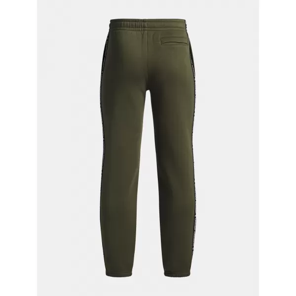  Pantaloni de trening pentru băieți UNDER ARMOUR B ICON FLC JOGGER TAPING 1390294-391 VERDE 