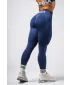 Jambiere extra push-up fără cusături, cu talie înaltă FLOW SEAMLESS 496 BLUE Nebbia