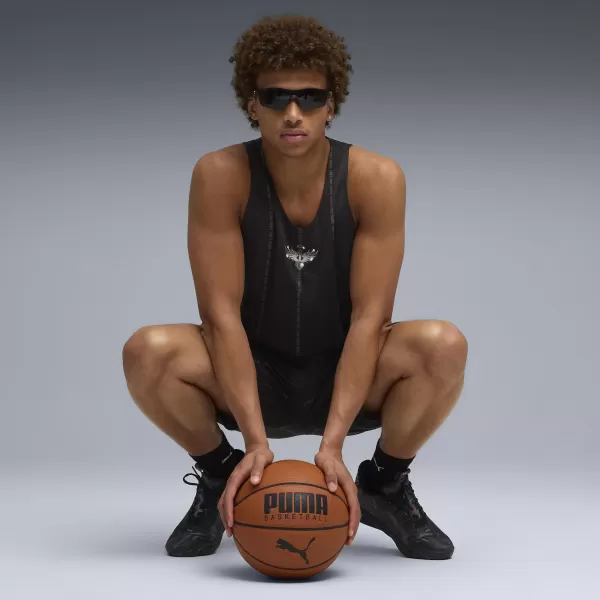  Pantaloni scurți pentru bărbați PUMA MELO ALWAYZ ON 1 7" IS SHORT 63075606 PUMA BLACK/TEAM SILVER 