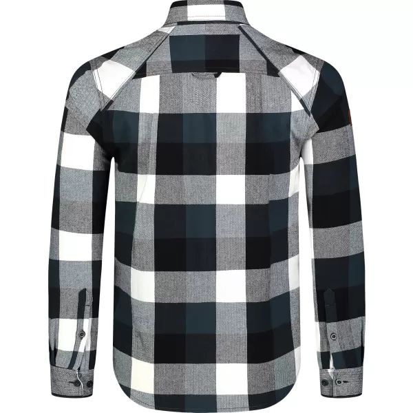  Cămașă de flanelă NORDBLANC QUANTUM NBSSM8243 GRI/VERDE 